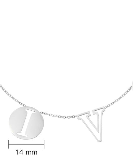 Ketting Letters Diva zilver