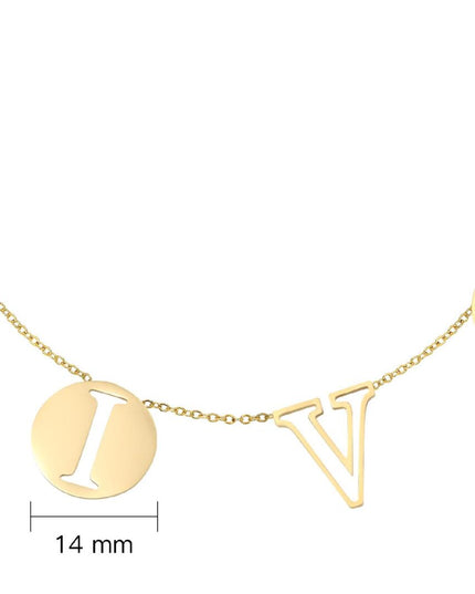 Ketting Letters Diva goud