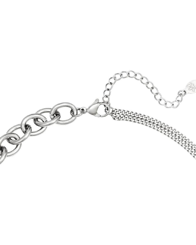 Ketting Chunky Lock zilver