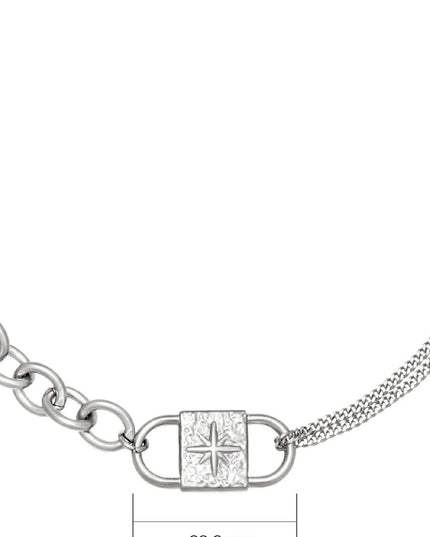 Ketting Chunky Lock zilver