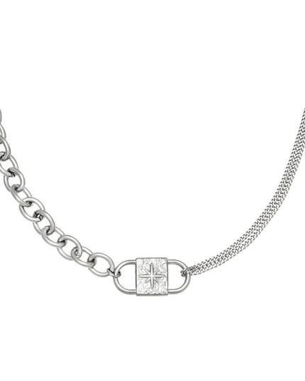 Ketting Chunky Lock zilver