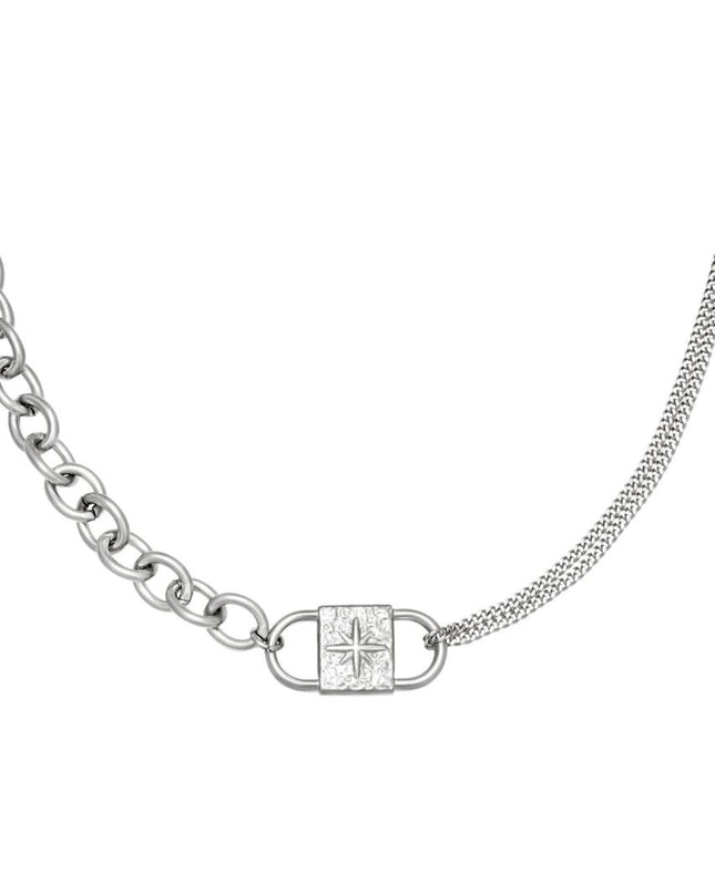 Ketting Chunky Lock zilver