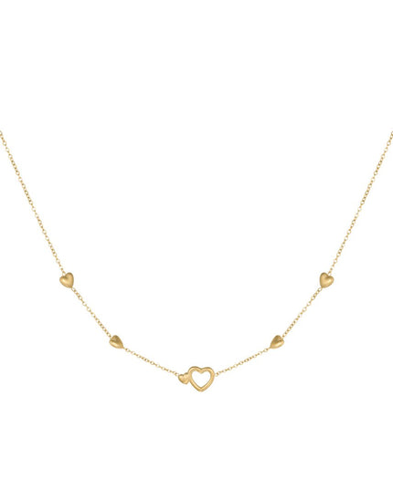 Ketting all you need is love - Goud