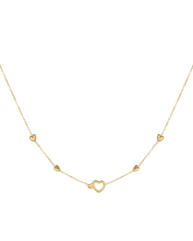Ketting all you need is love - Goud