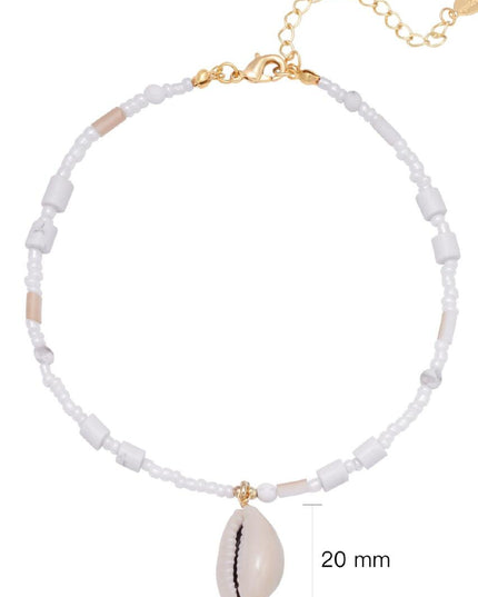 Enkelband At The Beach - Wit