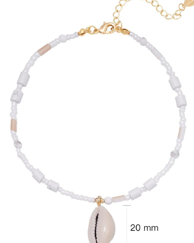 Enkelband At The Beach - Wit