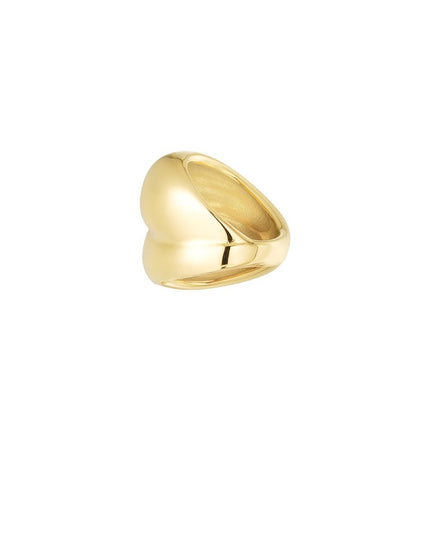 Ring bubbel - goud Maat 15