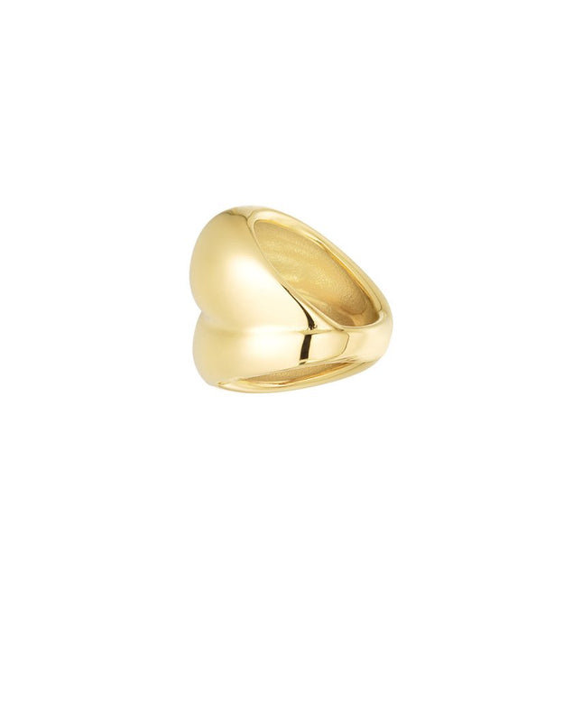 Ring bubbel - goud Maat 15