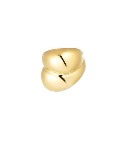 Ring bubbel - goud Maat 15