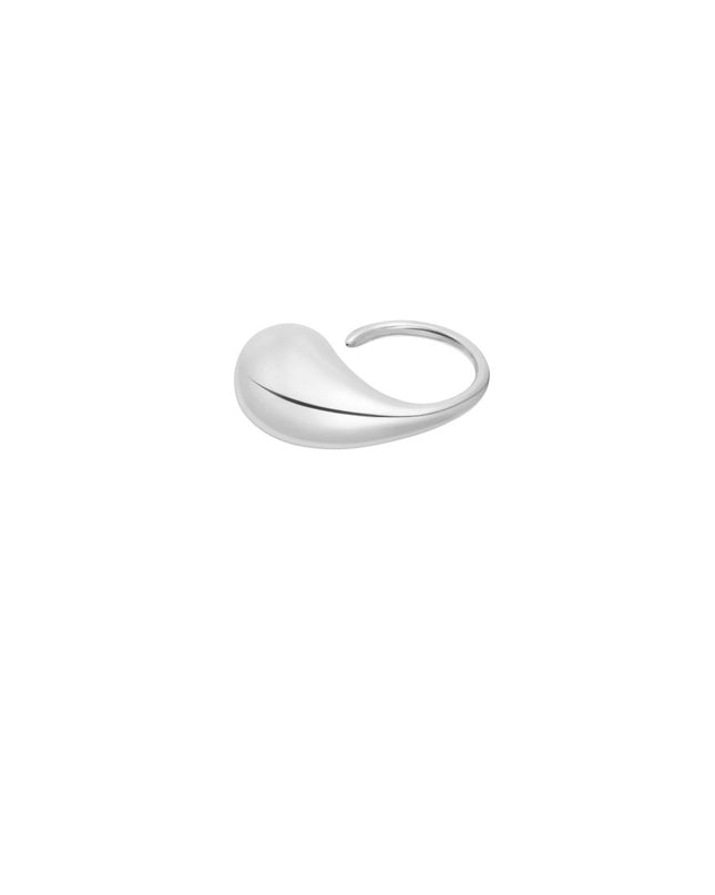 Druppel ring - zilver