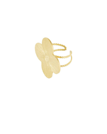 Statement ring klaver - Gold