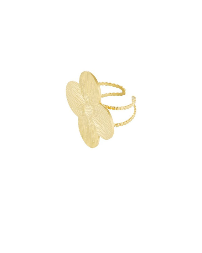 Statement ring klaver - Gold