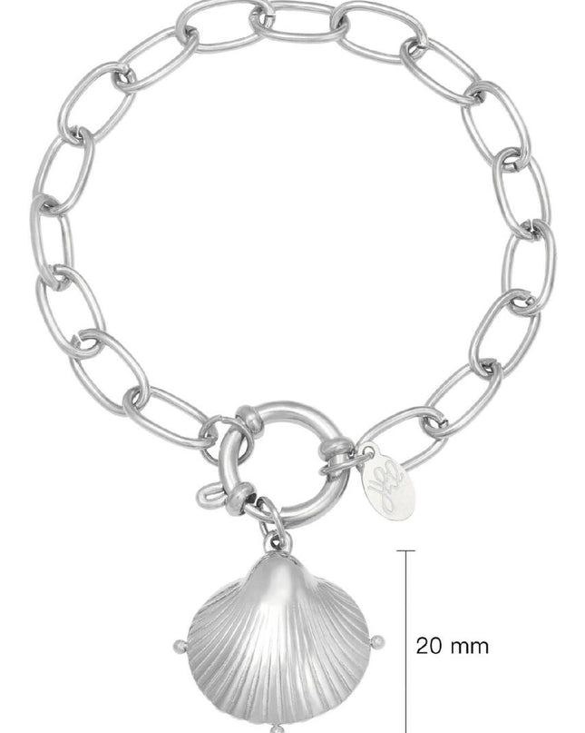 Armband Clam Shell zilver