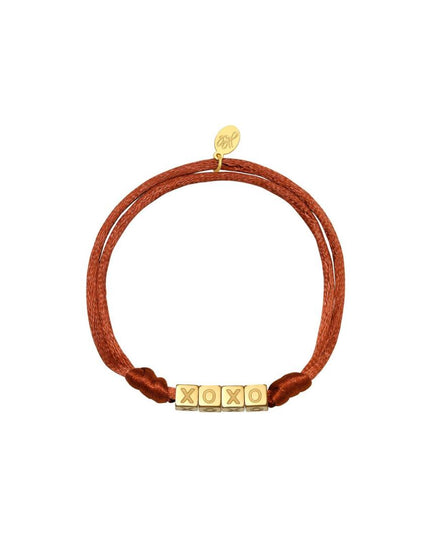 Armband Satin Kisses camel