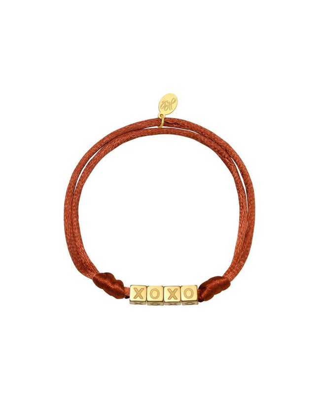 Armband Satin Kisses camel