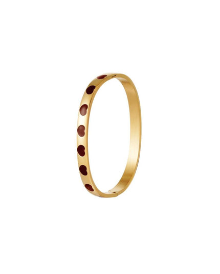 RVS armband met hartjes klein multi