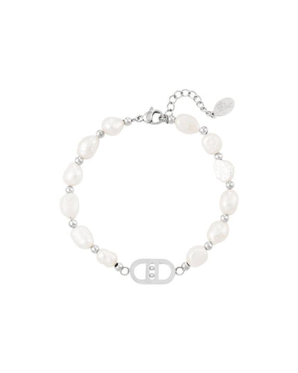 Good Life armband parels Zilver