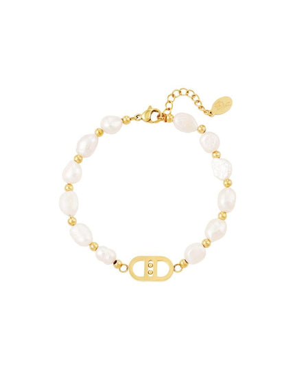 Good Life armband parels Goud