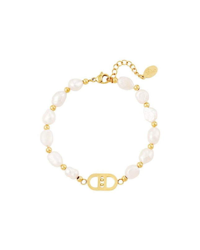 Good Life armband parels Goud