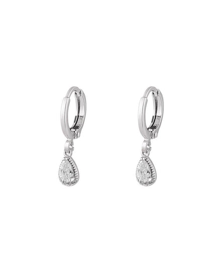 Oorbellen druppel Zilver Koper