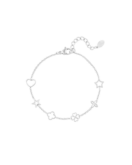Armband met figuurtjes Zilver