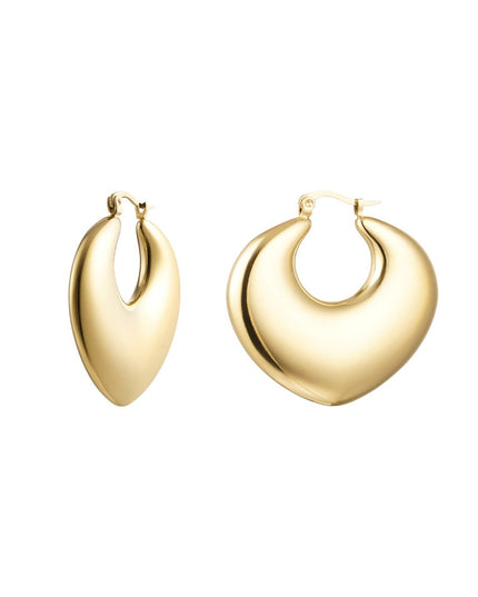 Oorbellen asymmetrische goud