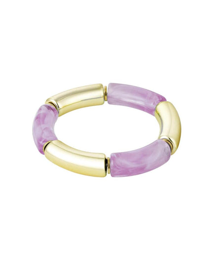 Tube armband print Lila Acryl