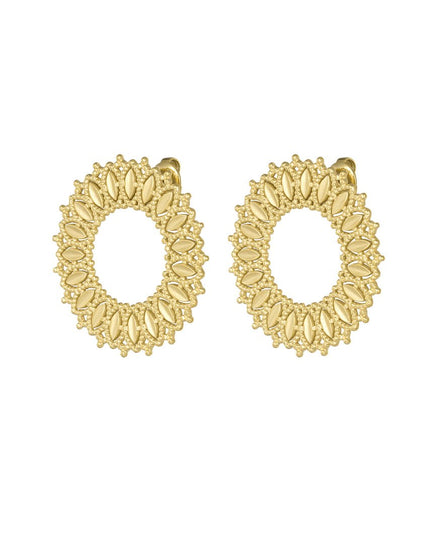 Zon statement oorbellen - goud