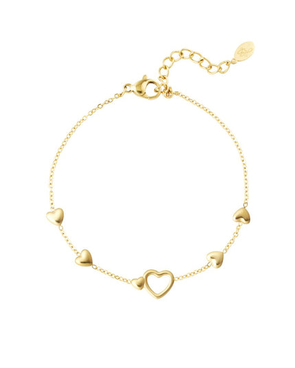 Armband all you need is love - Goud