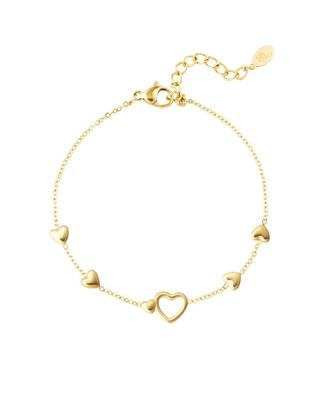 Armband all you need is love - Goud