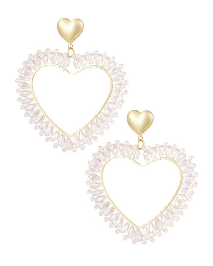 Hartvormige Oorbellen Roze