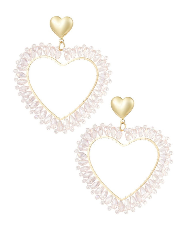 Hartvormige Oorbellen Roze