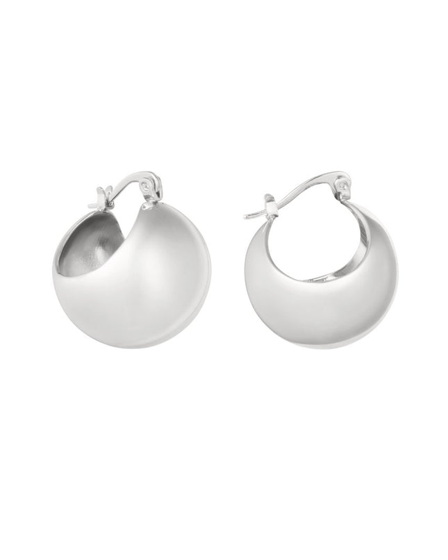 Oorbellen bol - zilver