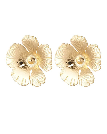 Oorbellen bloem - goud
