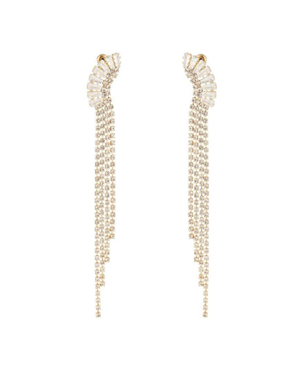 Strass oorbellen sierlijk detail - Holiday Essentials Goud Koper