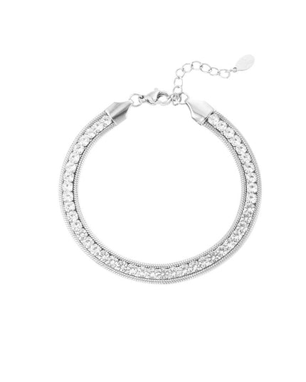 Armband bling - zilver