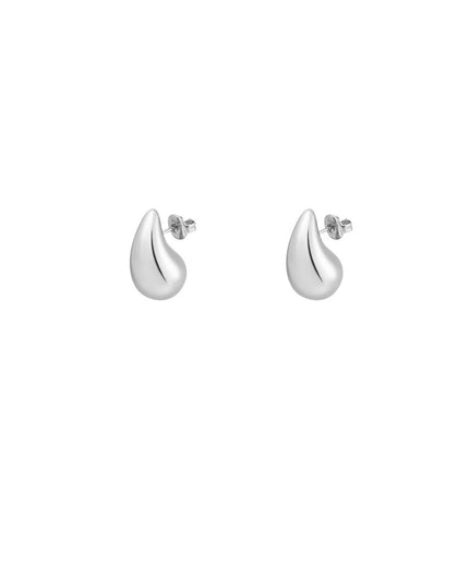 Druppel oorbellen mini - zilver