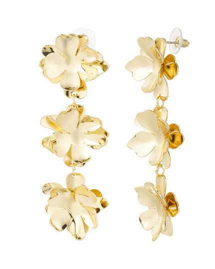 Flower oorbellen - goud