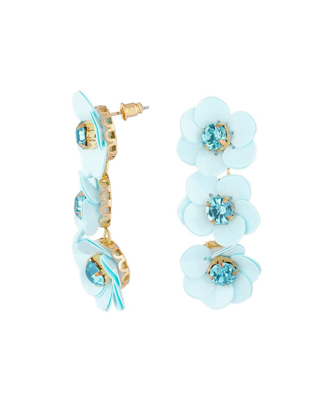 Bloemen trio - lichtblauw