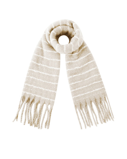 Warme winter sjaal beige