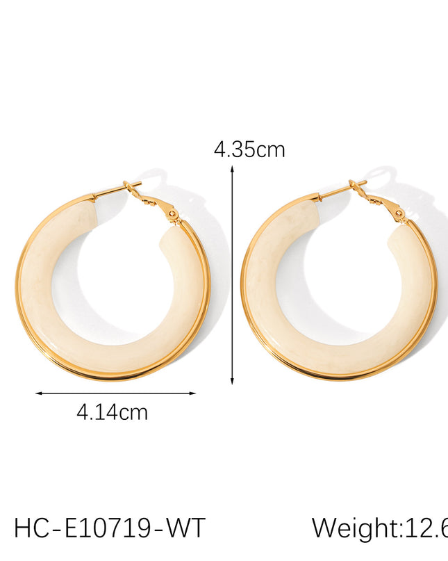 Oorbellen ringen bruin goud