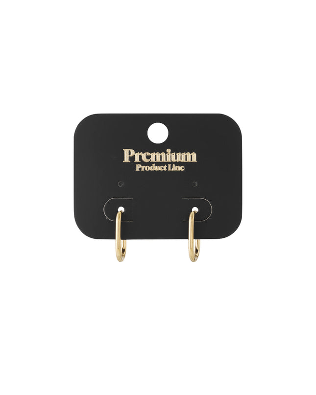 Ovale hoops zilver simpel