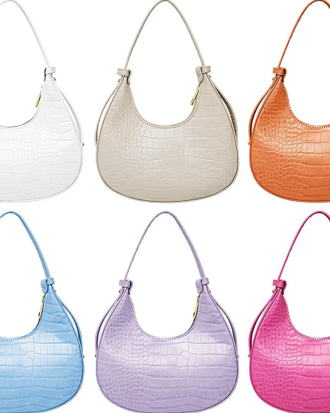 Handtas imitatieleer met print Lila