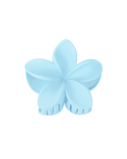 Haarklem bloem - blauw Plastic