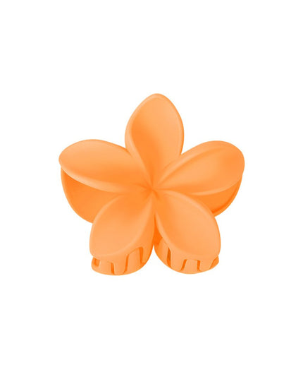 Haarklem bloem - oranje Plastic