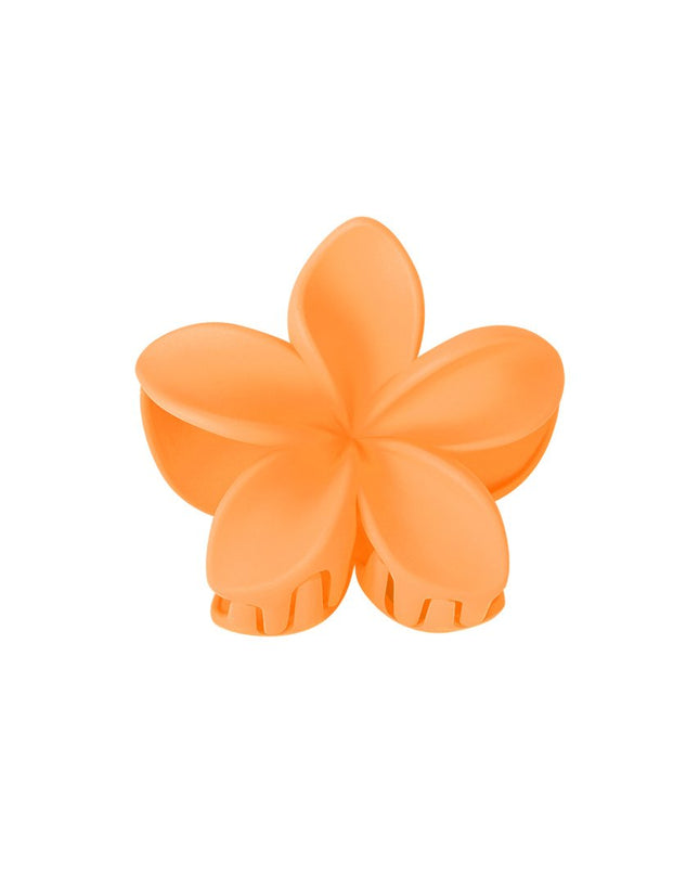 Haarklem bloem - oranje Plastic