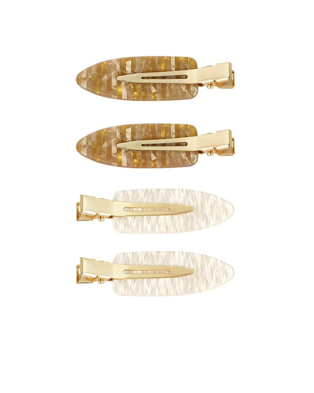 Haarclip box marmer - beige