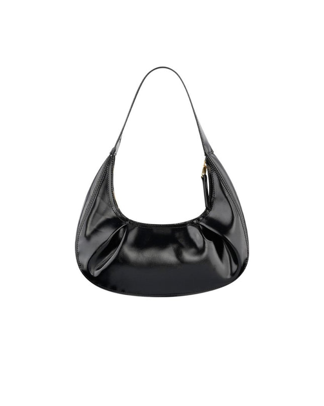 Tas met plooien - zwart