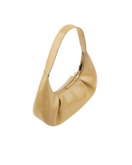 Tas met plooien - camel