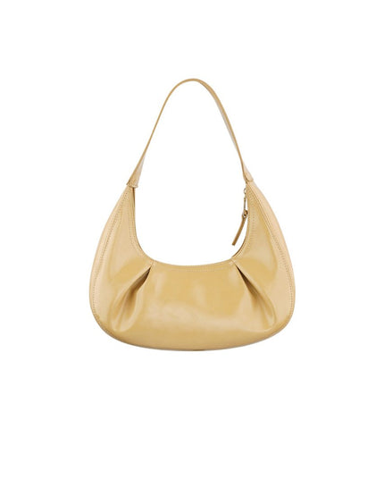 Tas met plooien - camel